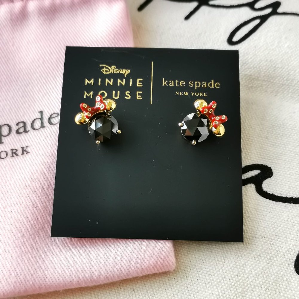 kate spade Black and Red Minnie Mouse Earrings